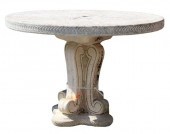 CAST STONE SCROLLED GARDEN PAT