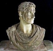 CAST STONE SCULPTURE BUST OF B