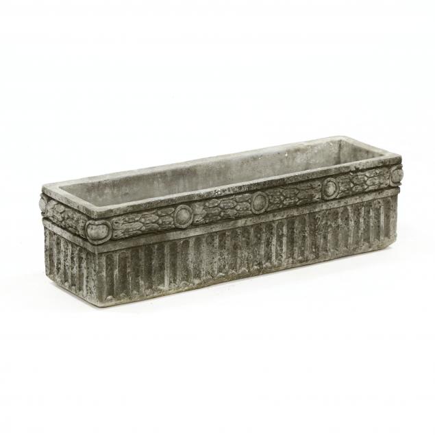 CAST STONE TROUGH FORM PLANTER 20th