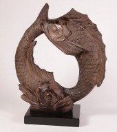 CAST TERRACOTTA YIN AND YANG F