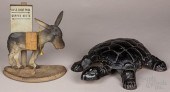 CAST TURTLE SPITTOON AND A DON