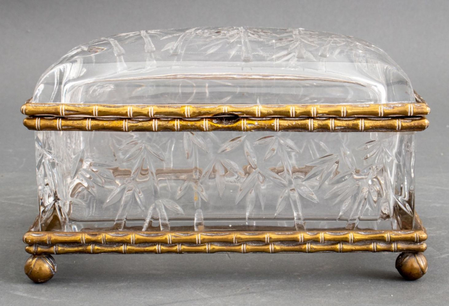 CASTILIAN CUT CRYSTAL GLASS & BRASS