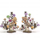 CASTILIAN PAIR OF PORCELAIN AN