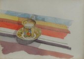 CASTILLO Jorge. 1980 Watercolo
