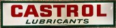 CASTROL LUBRICANTS PAINED SIGN
