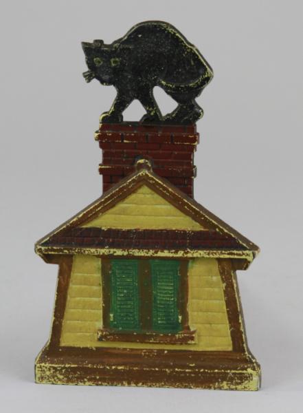 CAT ON CHIMNEY DOORSTOP Judd Mfg.