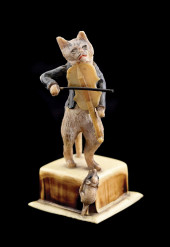 CAT PLAYING FIDDLE SEWING TAPE