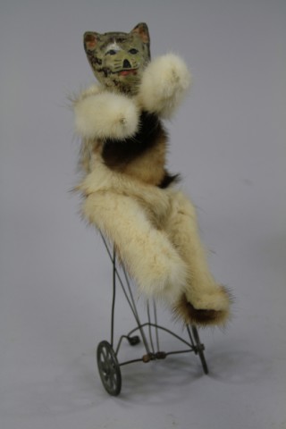 CAT PUSH TOY Unusual fur covered