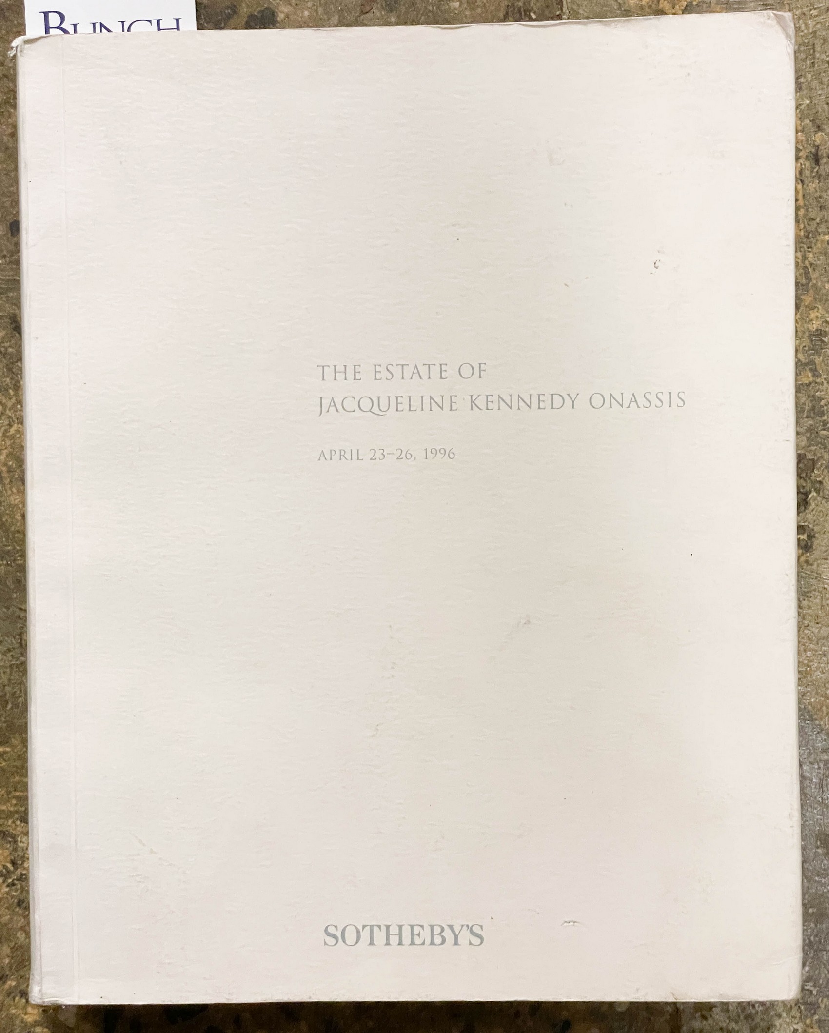Catalog From Sotheby's Estate