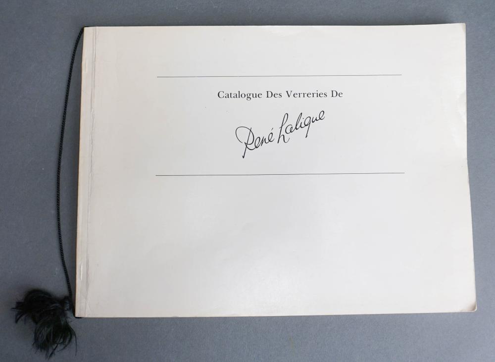 CATALOGUE DES VERRERIES DE RENE