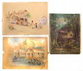 CATHERINE STOCKWELL, 3 PAINTIN