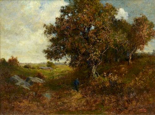 CATHERINE WILEY, O/C LANDSCAPE W/
