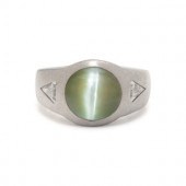 CAT'S EYE CHRYSOBERYL AND DIAM