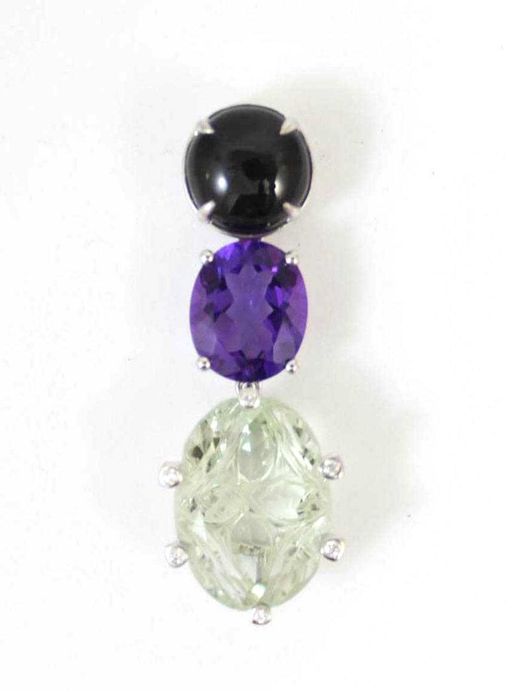 CAT'S EYE TOURMALINE, AMETHYST
