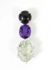 CAT'S EYE TOURMALINE, AMETHYST
