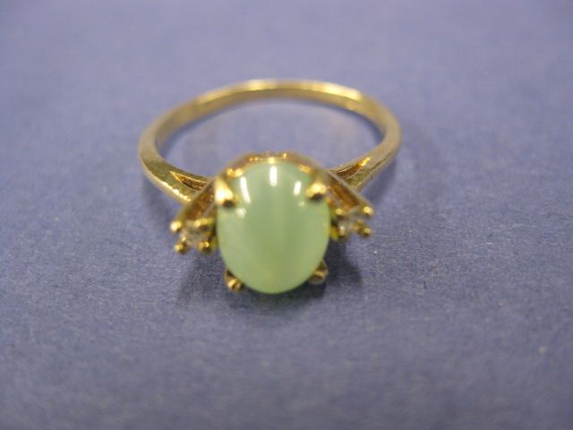 Catseye Chrysoberyl & Diamond