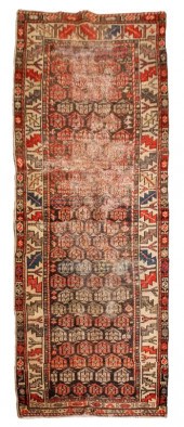 CAUCASIAN ANTIQUE TRIBAL RUNNE