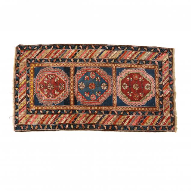 CAUCASIAN AREA RUG Navy blue