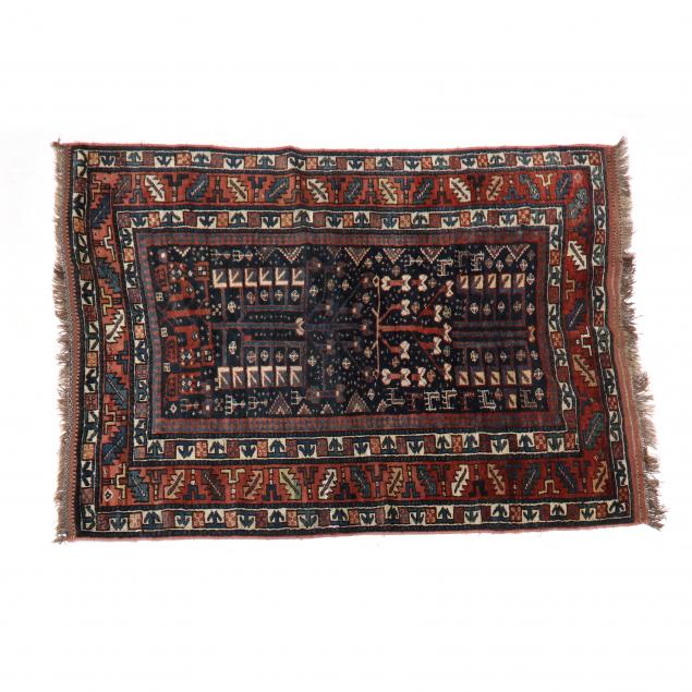 CAUCASIAN AREA RUG Navy blue