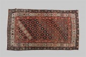 CAUCASIAN CREAM AND RED GROUND
