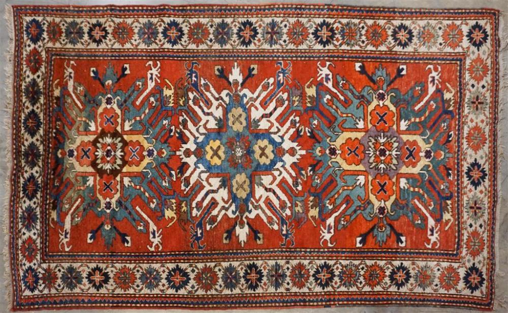 CAUCASIAN EAGLE KAZAK RUG, 9 FT 2