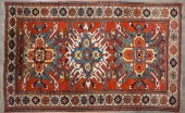CAUCASIAN EAGLE KAZAK RUG, 9 F