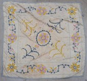 CAUCASIAN EMBROIDERED SILK TAB
