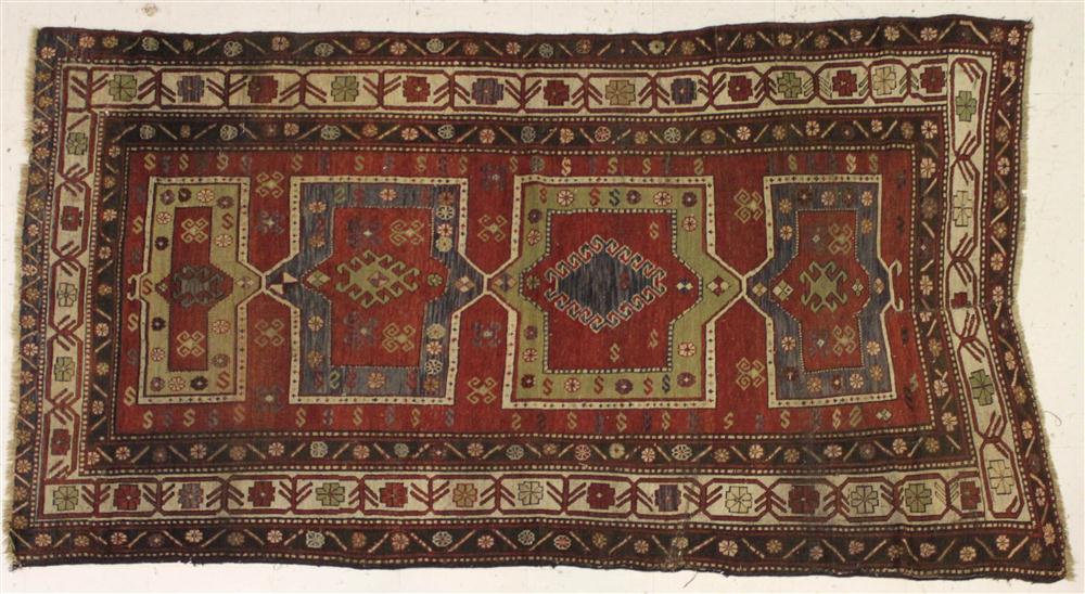 CAUCASIAN KAZAK 19TH CENTURY RUG