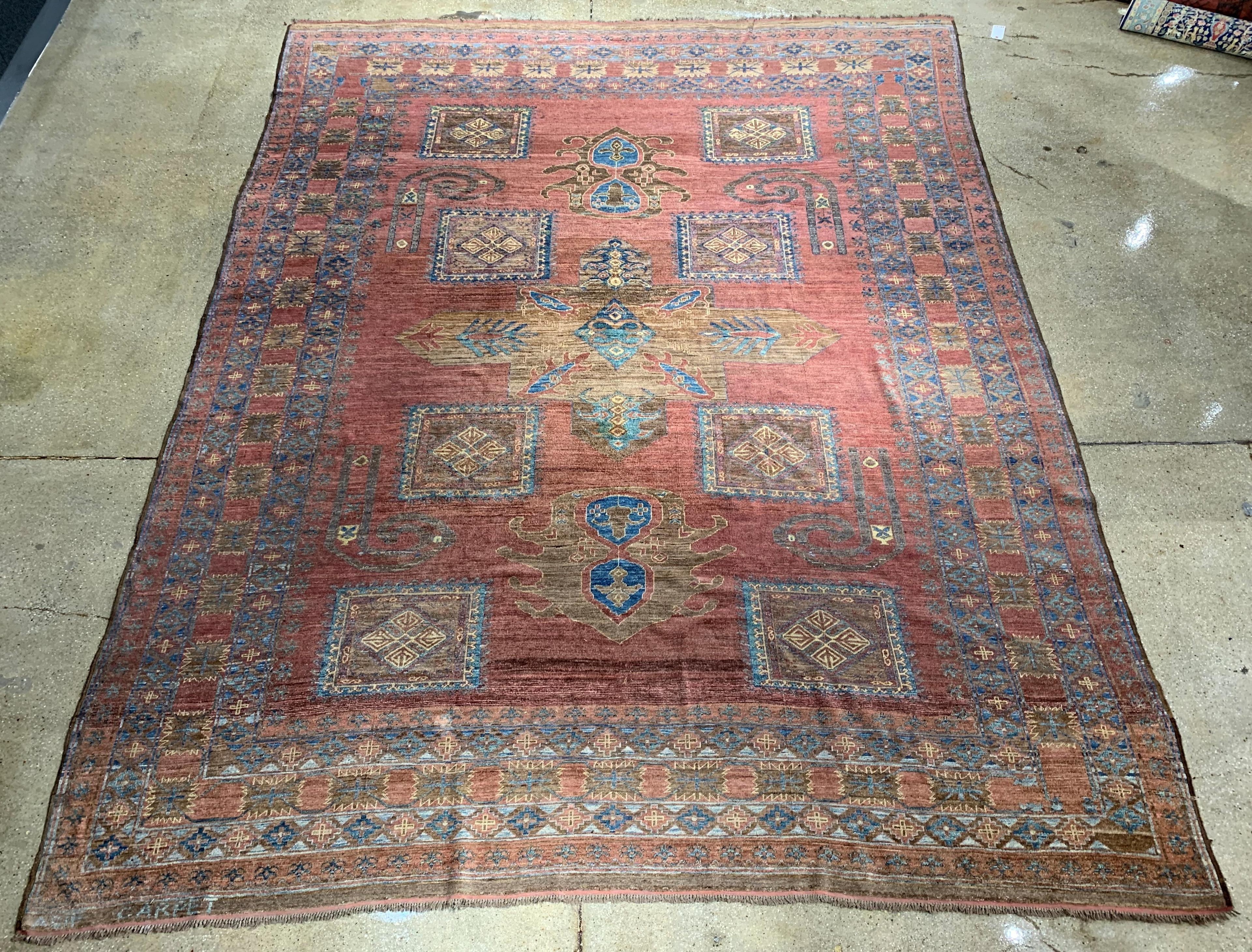 CAUCASIAN KAZAK ROOM SIZE CARPET,