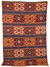 CAUCASIAN KILIM, CIRCA 1900, W
