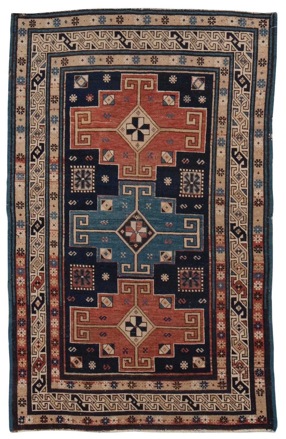 CAUCASIAN KUBA RUG: 2’11" X 4’8”