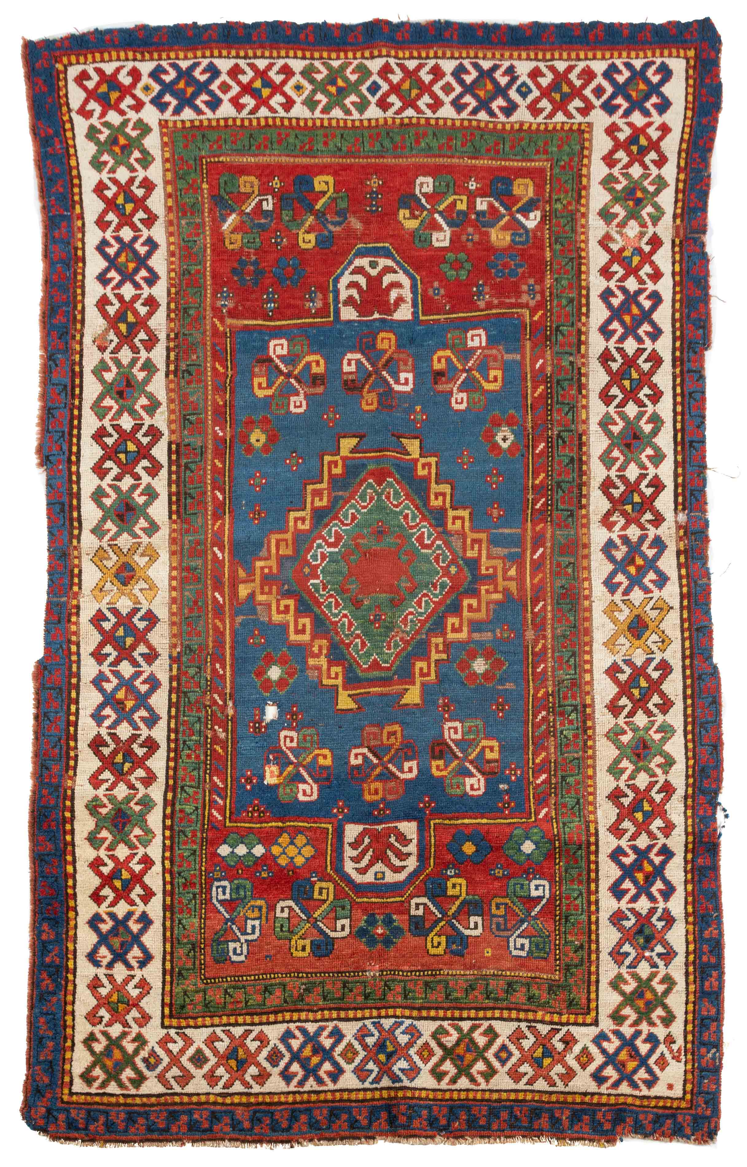 CAUCASIAN ORIENTAL RUG circa 1900.