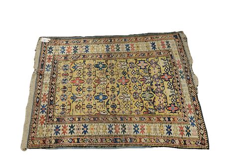 CAUCASIAN ORIENTAL THROW RUG 2'