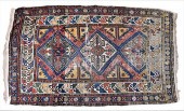 CAUCASIAN ORIENTAL THROW RUG,