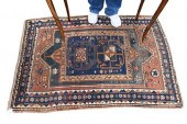 CAUCASIAN ORIENTAL THROW RUG,