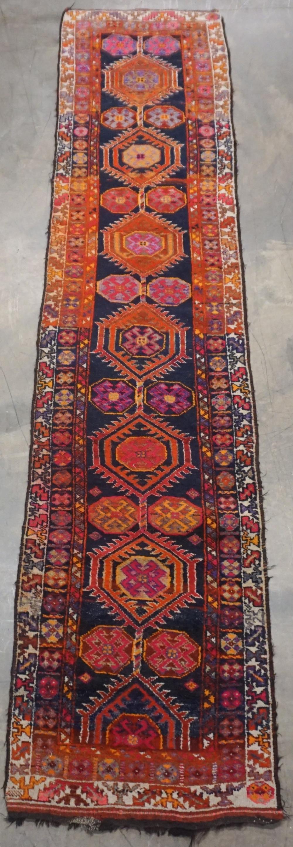 CAUCASIAN PASTEL RUNNER, 12 FT 4 IN