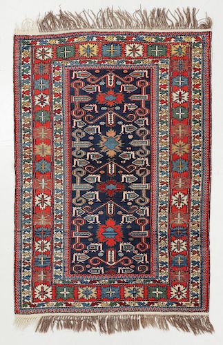 CAUCASIAN PERPEDIL RUG, EARLY
