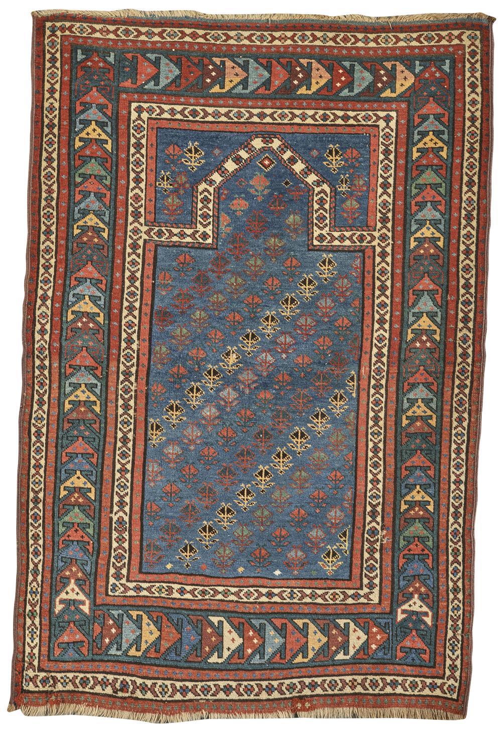 CAUCASIAN PRAYER RUG, CA. 1910; 4