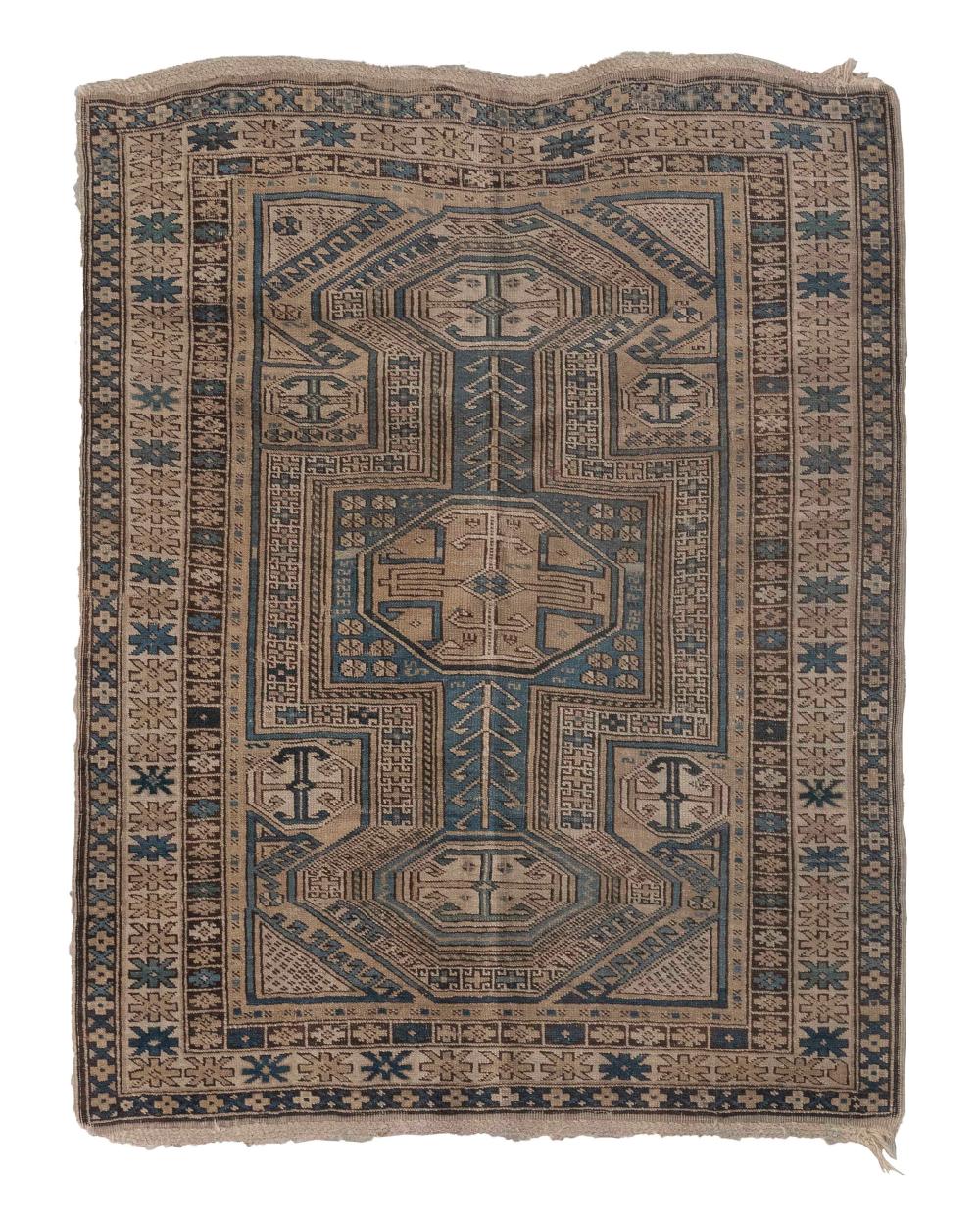CAUCASIAN RUG: 3’7” X 4’6”CAUCASIAN