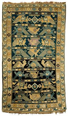Caucasian rug, repeating