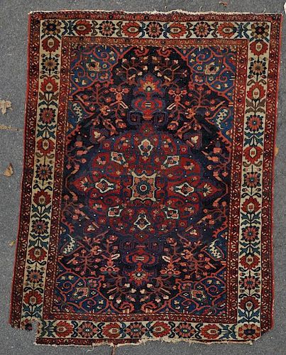 CAUCASIAN RUGwith pile wear,