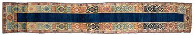 Caucasian runner, dark blue central