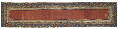 Caucasian runner with red center