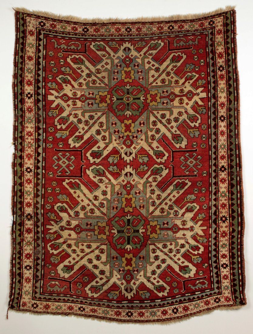 CAUCASUS EAGLE KAZAK RUG 19TH