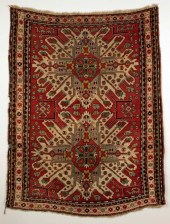 CAUCASUS EAGLE KAZAK RUG 19TH
