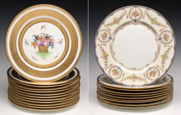 CAULDON HAND PAINTED AND GOLD