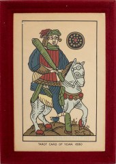 CAVALIER DE DENIERS TAROT CARD