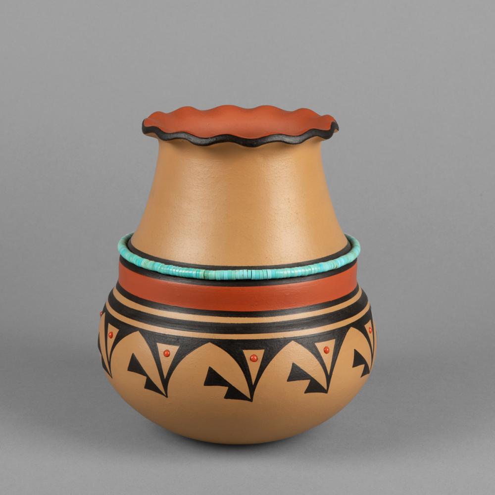 CAVAN GONZALES, POLYCHROME VASE