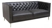 CB2 SAVILE TUFTED LEATHER CHES