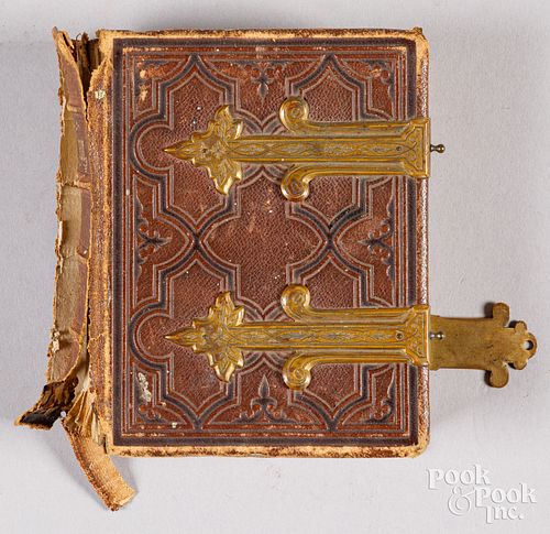 CDV AND TINTYPE PHOTO ALBUM, MID TO